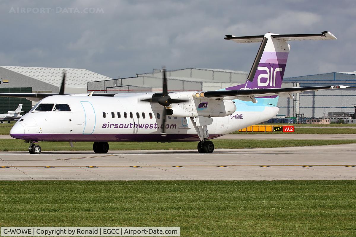 G-WOWE, 1991 De Havilland Canada DHC-8-311 Dash 8 C/N 256, at man
