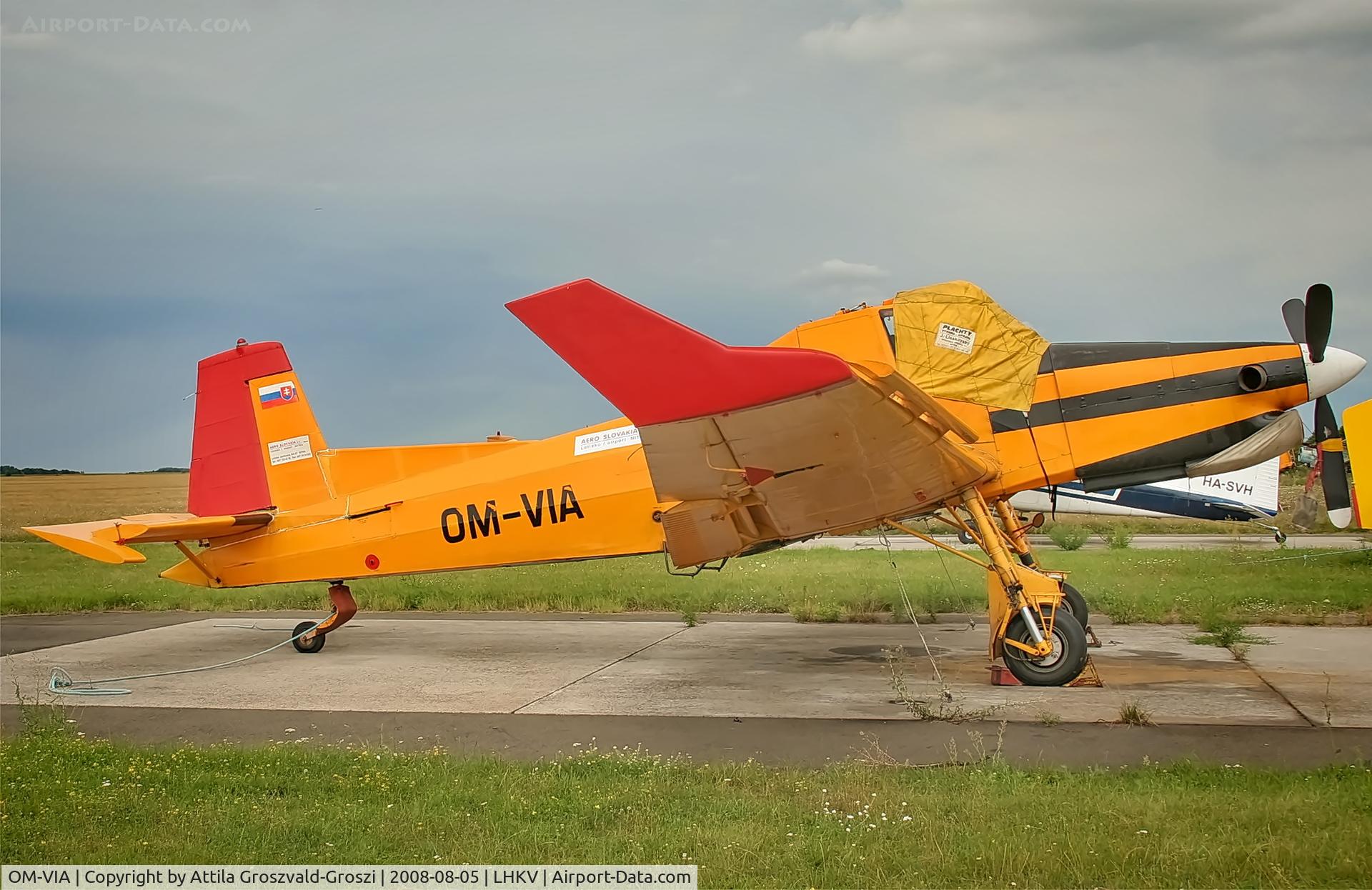 OM-VIA, 1989 Zlin Z-137T Agro Turbo C/N 032, LHKV - Kaposújlak Airport, Hungary