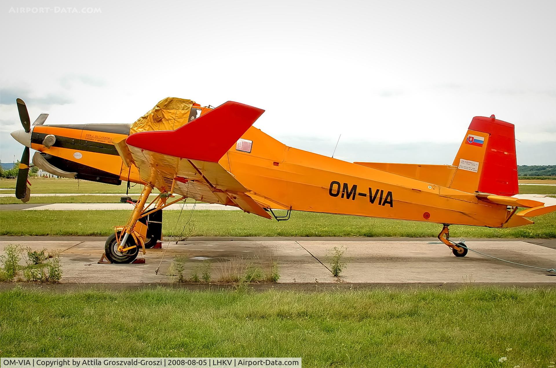 OM-VIA, 1989 Zlin Z-137T Agro Turbo C/N 032, LHKV - Kaposújlak Airport, Hungary