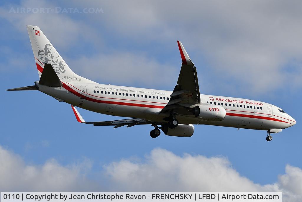 0110, 2017 Boeing 737-86X C/N 61358, Polish Air Force (Cvt to semi BBJ2 config. rg 11/14/2017 painted in 