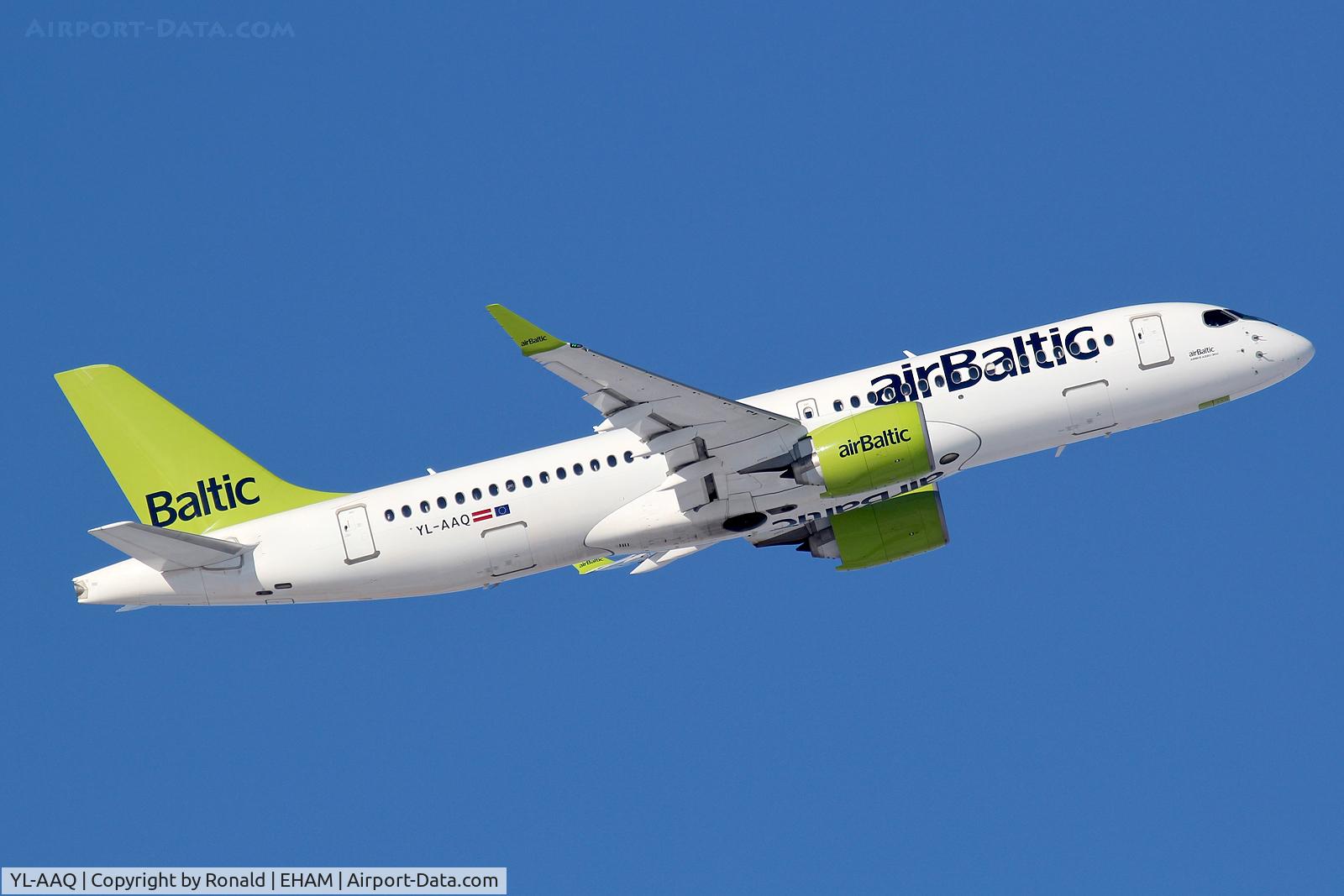 YL-AAQ, 2019 Airbus A220-300 C/N 55052, at spl