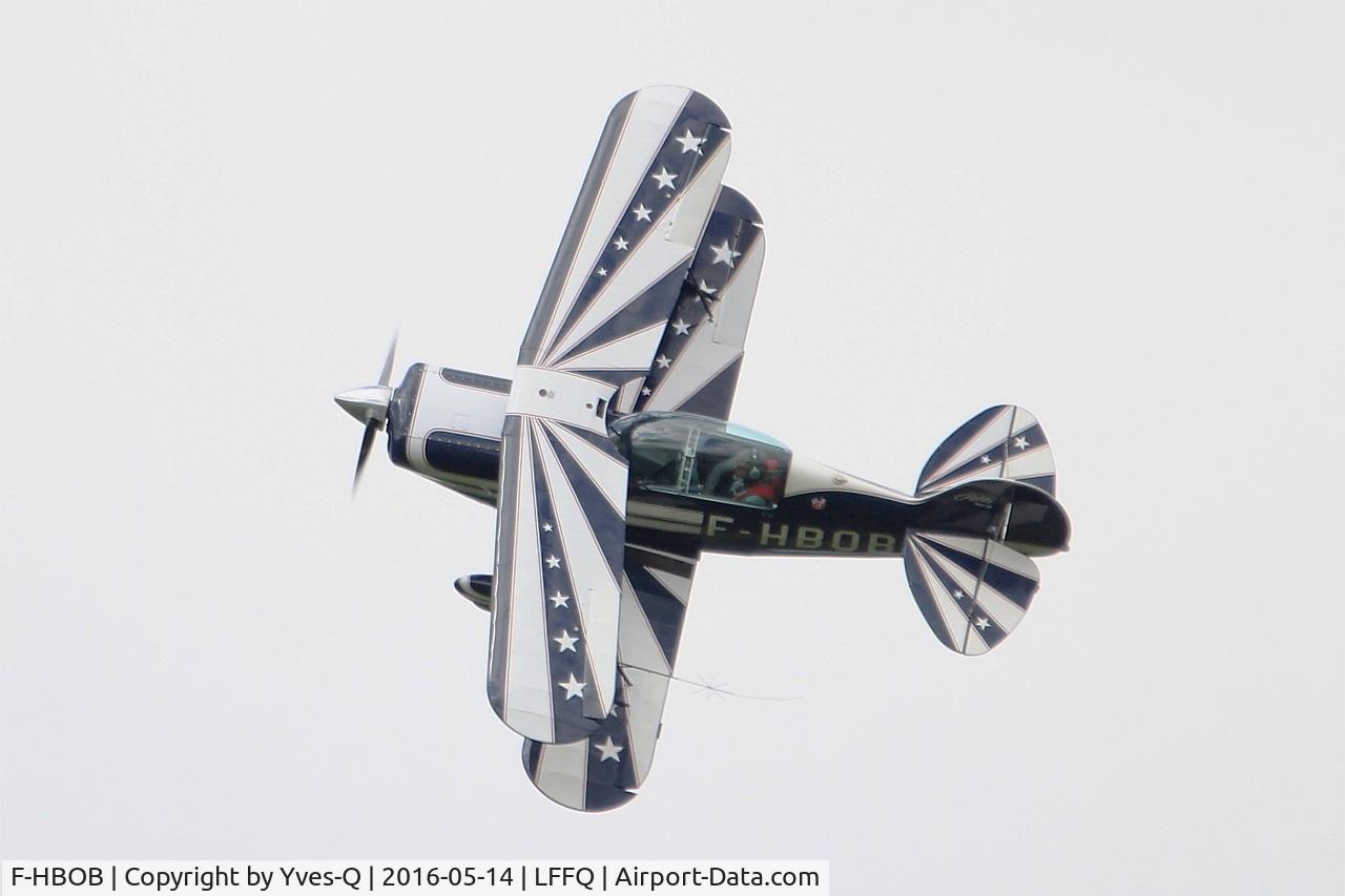 F-HBOB, 1983 Aviat Pitts S-2B Special C/N 5289, Aviat Pitts S-2B, On display, La Ferté-Alais Airfield (LFFQ) Air Show 2016
