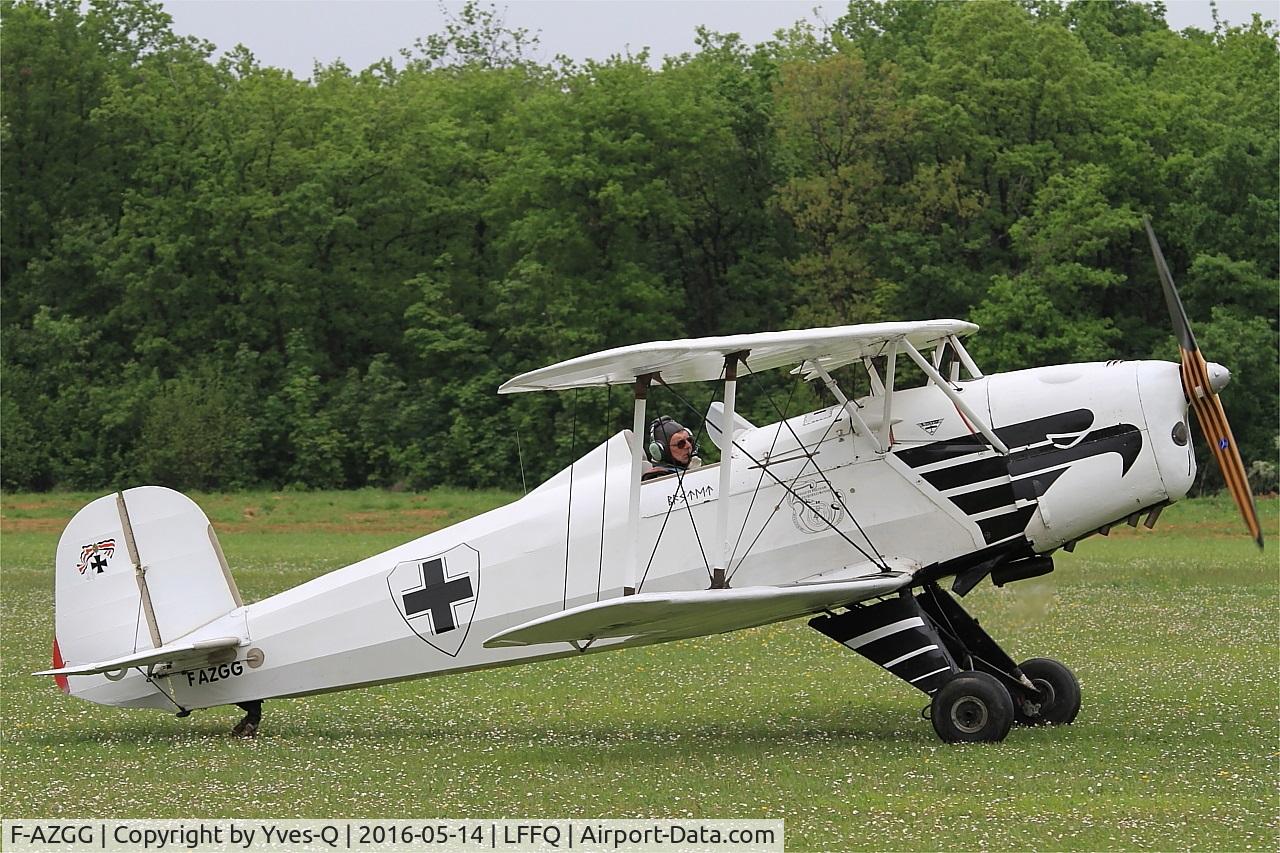 F-AZGG, 1958 CASA 1-131E Jungmann C/N 2156, CASA 1-131E Jungmann, Taxiing to parking area, La Ferté-Alais airfield (LFFQ) Airshow 2016