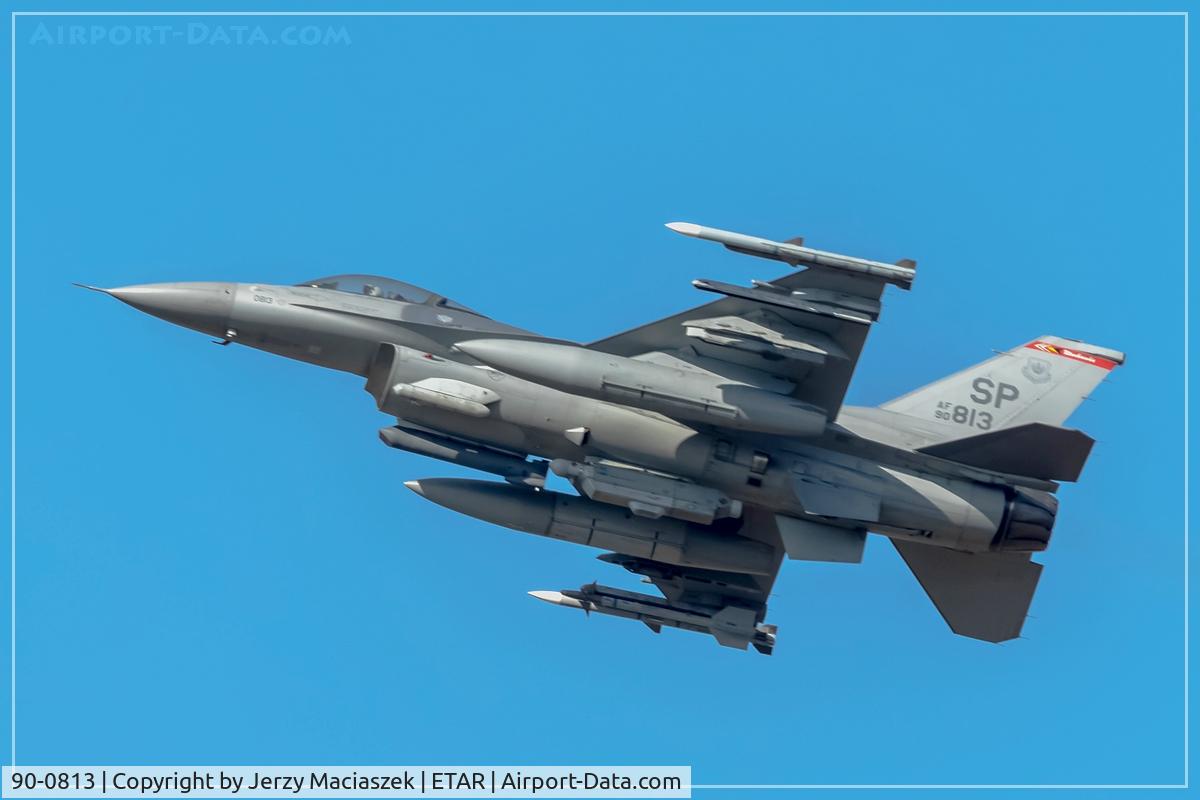 90-0813, 1990 General Dynamics F-16CG Night Falcon C/N CC-13, 1990 General Dynamics F-16CG Night Falcon