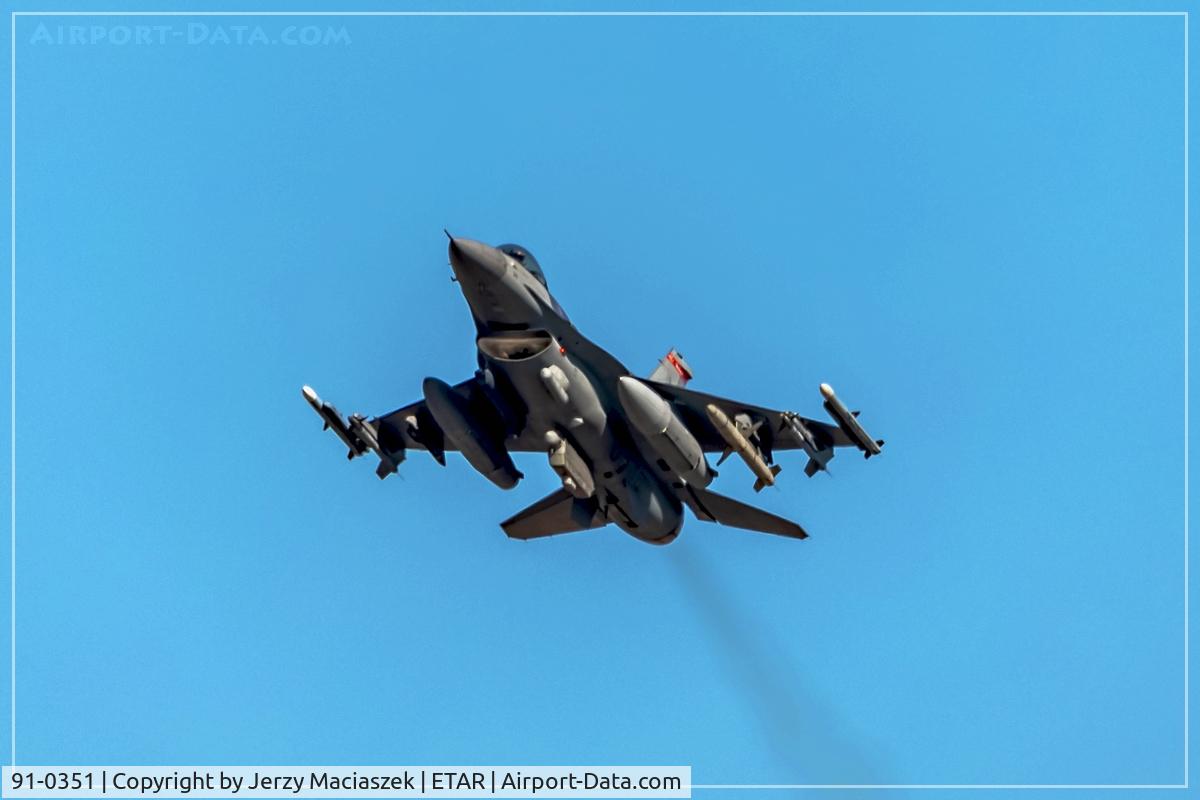 91-0351, 1991 General Dynamics F-16C Fighting Falcon C/N CC-49, General Dynamics F-16C Fighting Falcon, c/n: CC-49