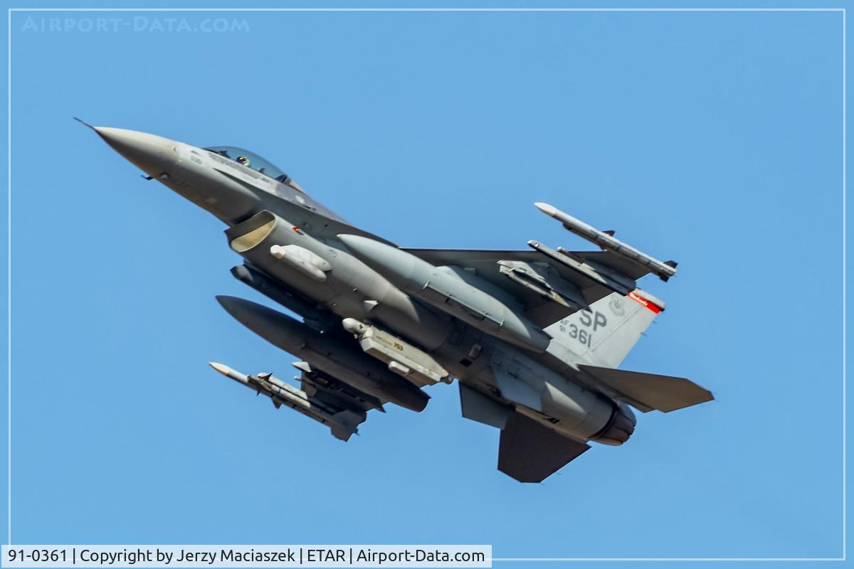 91-0361, 1991 General Dynamics F-16CJ Fighting Falcon C/N CC-59, General Dynamics F-16CJ Fighting Falcon, c/n: CC-59