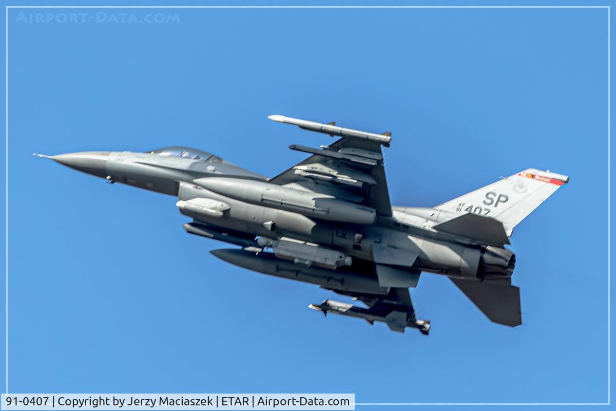 91-0407, 1991 General Dynamics F-16CM Fighting Falcon C/N CC-105, 1991 General Dynamics F-16CM Fighting Falcon, c/n: CC-105