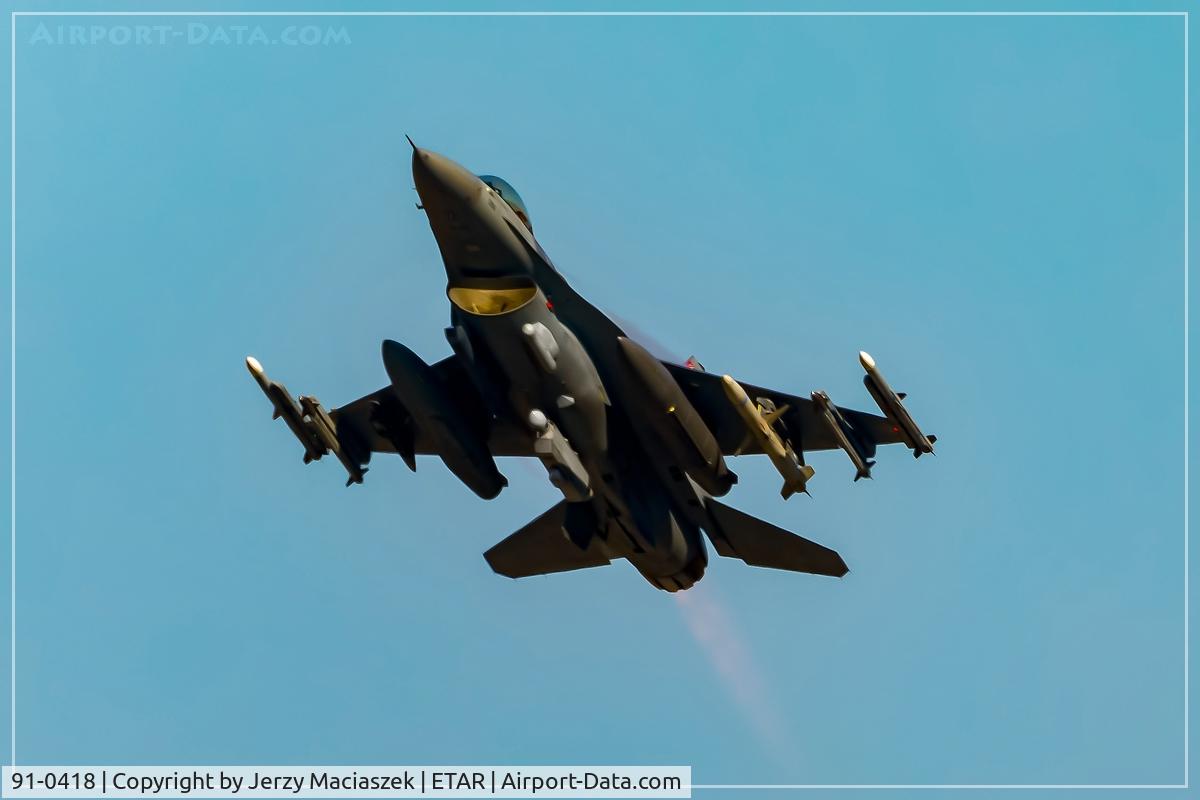 91-0418, General Dynamics F-16CJ Fighting Falcon C/N CC-116, F-16CJ Fighting Falcon, c/n: CC-116