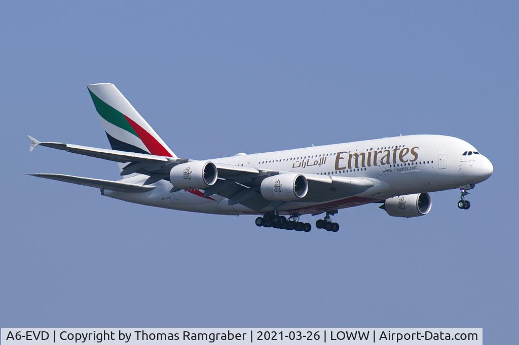 A6-EVD, 2017 Airbus A380-842 C/N 249, Emirates Airbus A380