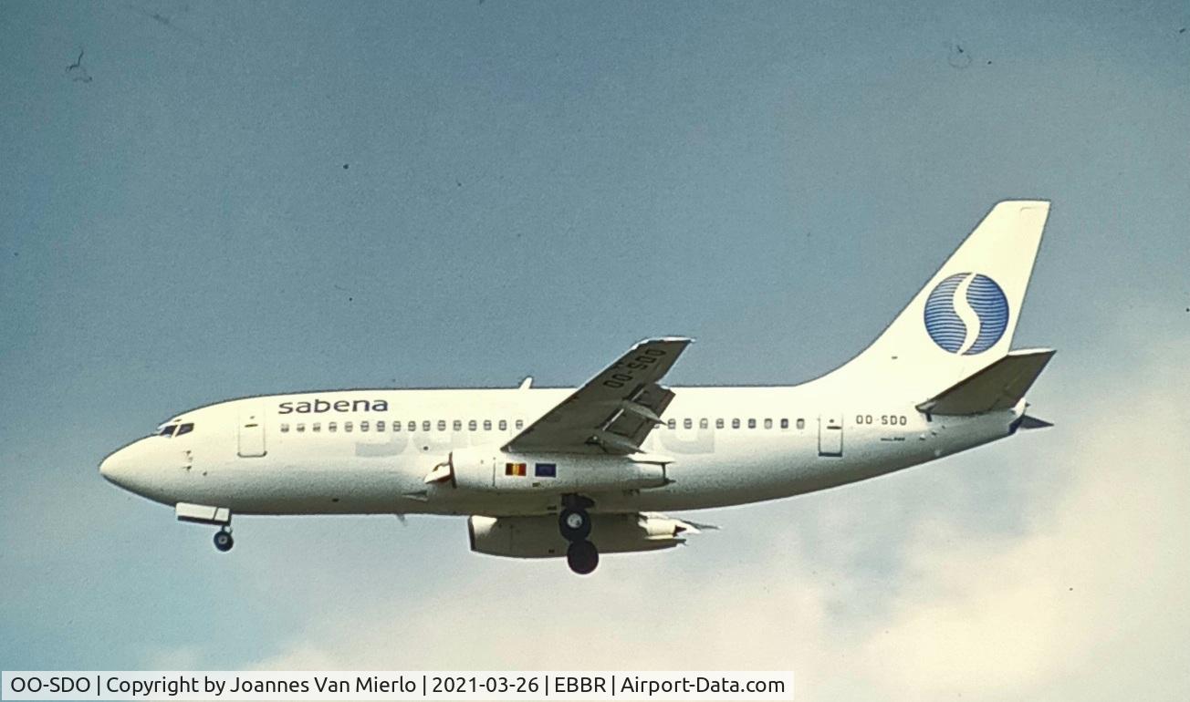 OO-SDO, 1975 Boeing 737-229 C/N 21177, scan from slide