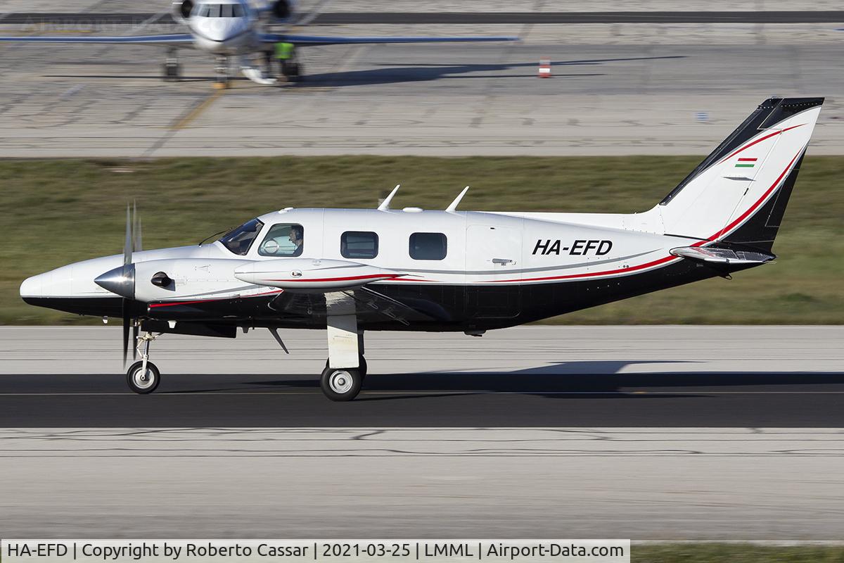 HA-EFD, 1980 Piper PA-31T Cheyenne II C/N 31T-8020063, Runway 31