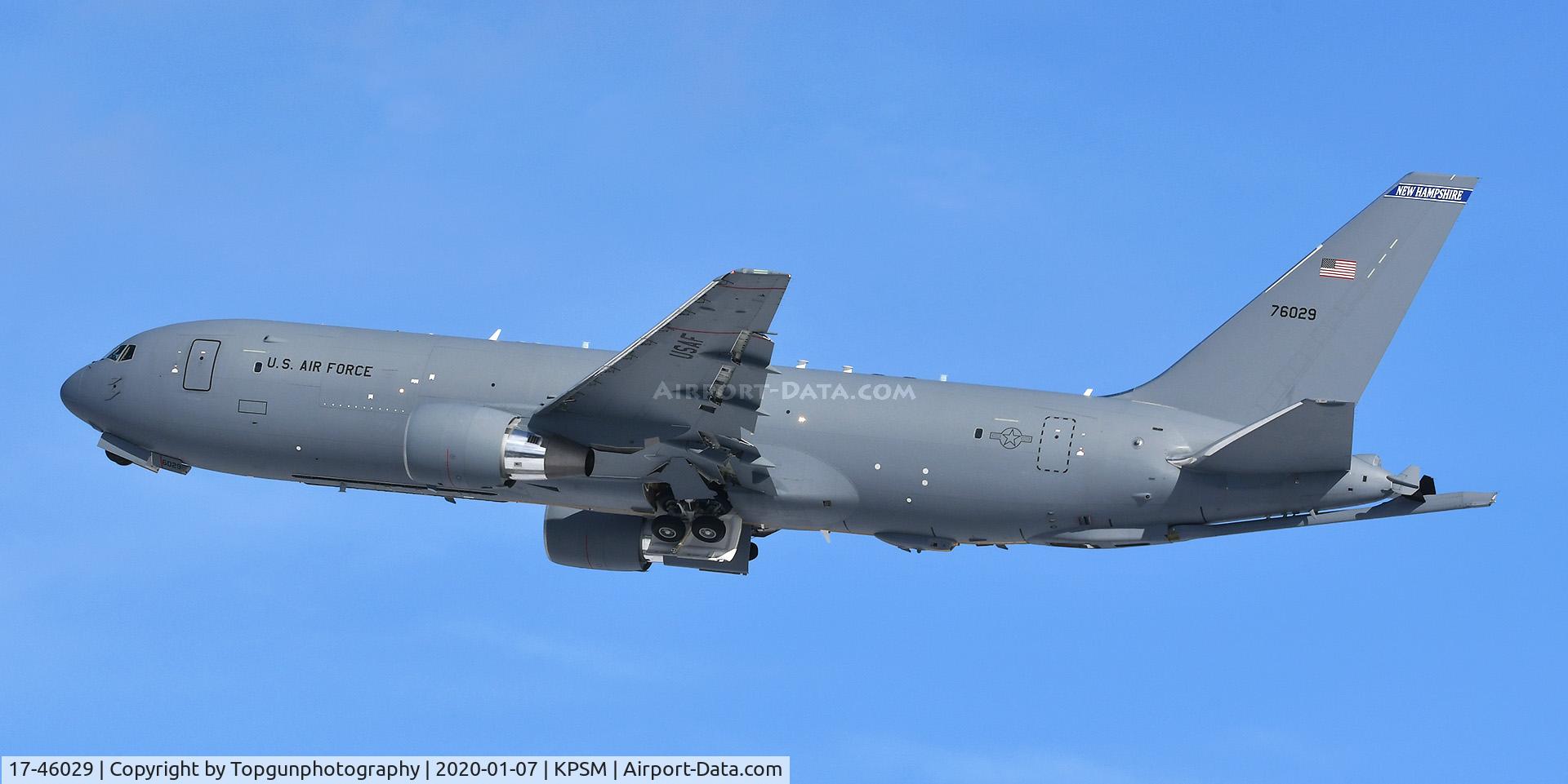 17-46029, 2019 Boeing KC-46A Pegasus (767-2LKC) C/N 34110, PACK41 departing RW34
