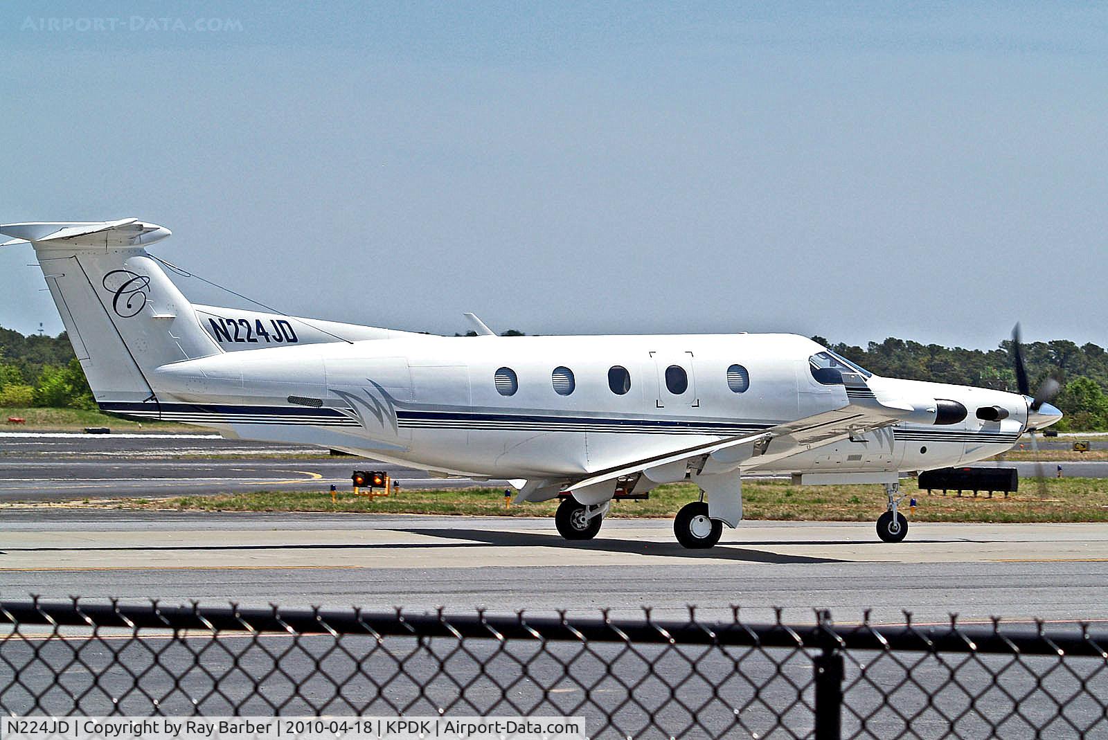 N224JD, 1998 Pilatus PC-12/45 C/N 220, N224JD   Pilatus PC-12/45 [220] (Conway Aviation Sales & Leasing LLC) Atlanta-Dekalb Peachtree~N 18/04/2010