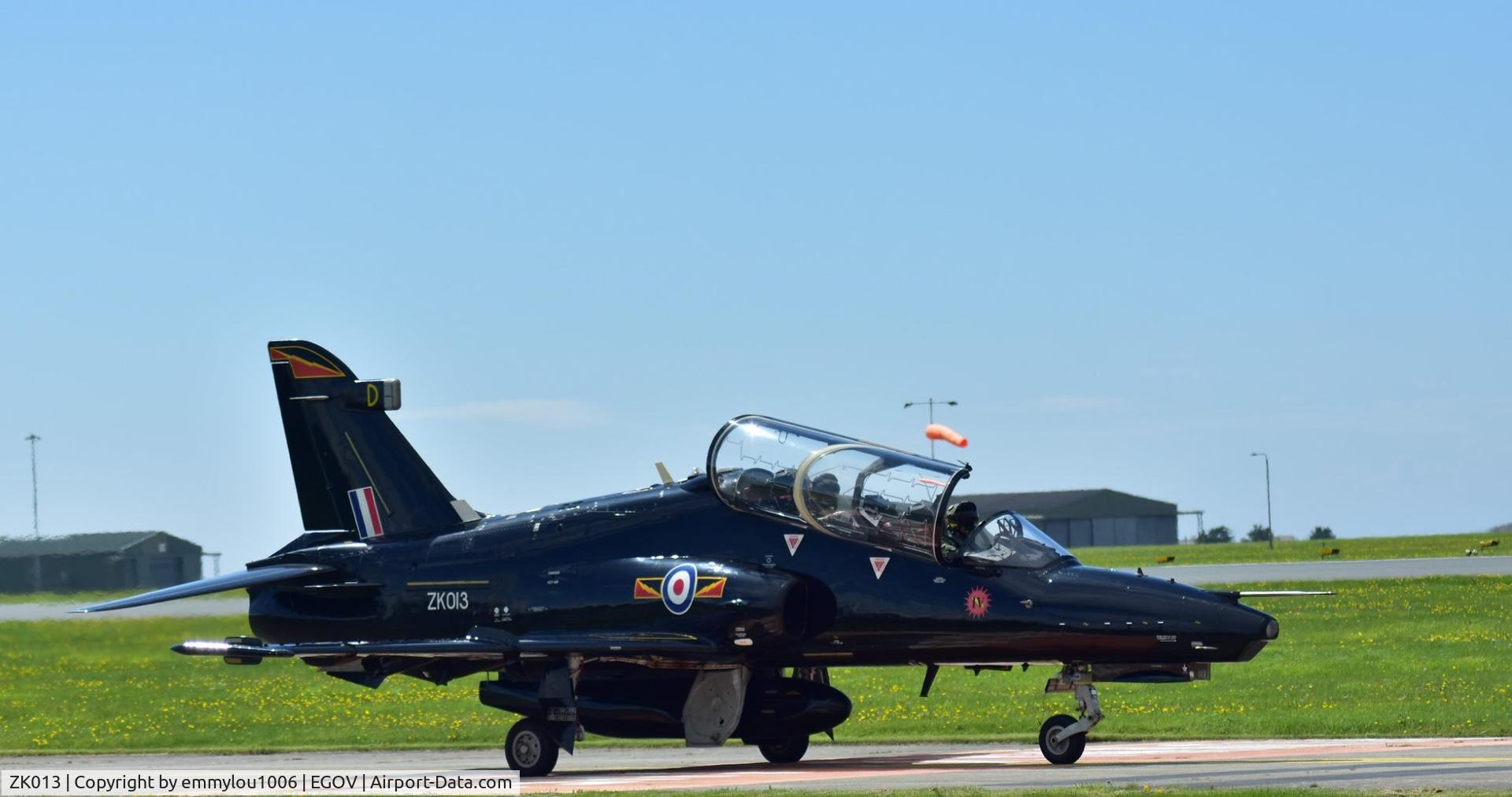 ZK013, 2008 British Aerospace Hawk T2 C/N RT004/1242, sitting on top of the van roof