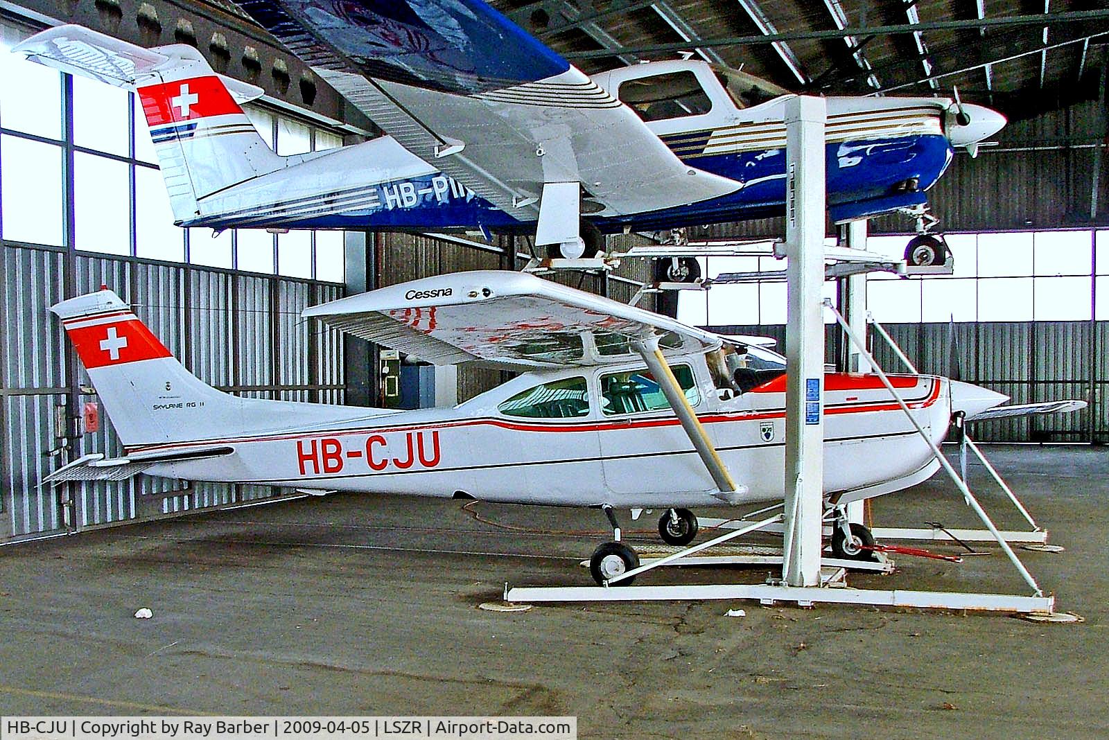 HB-CJU, Cessna R182 Skylane RG C/N R18201685, HB-CJU   Cessna R.182 Skylane RG [R182-01685] Altenrhein~HB 05/04/2009