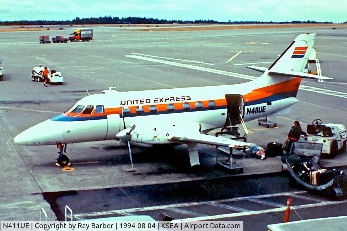 N411UE, 1988 British Aerospace BAe Jetstream 3101 C/N 789, N411UE   BAe Jetstream 3101 [789] (United Express) Seattle-Tacoma Int'l~N  04/08/1994
