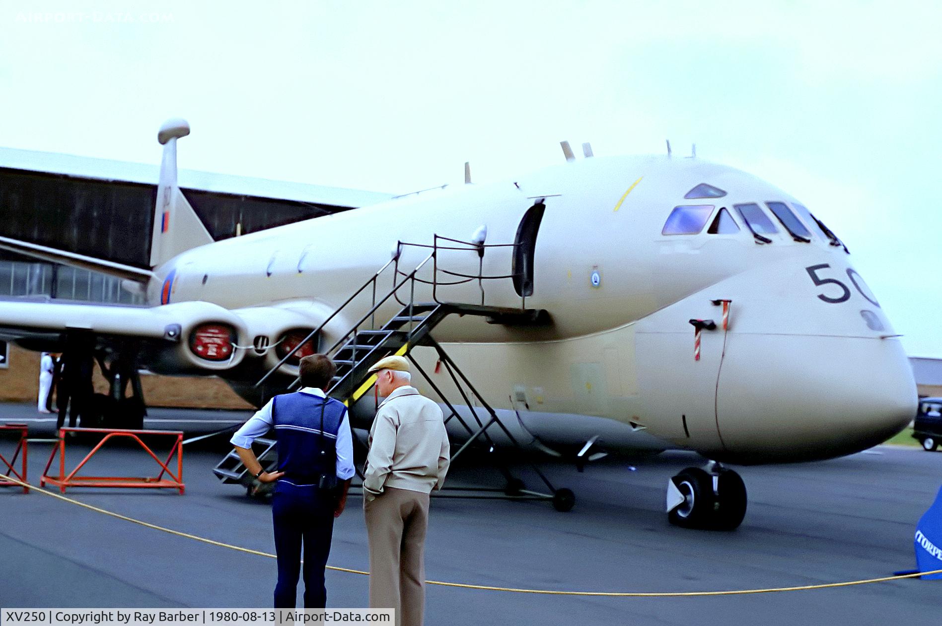 XV250, Hawker Siddeley Nimrod MR.1 C/N 8025, XV250   Hawker Siddeley Nimrod MR.1 [8025] (Royal Air Force) RAF St Mawgan-Newquay~G ? 13/08/1980