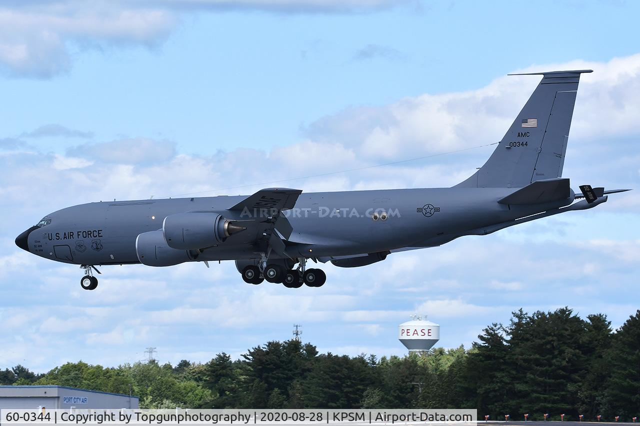 60-0344, 1960 Boeing KC-135T Stratotanker C/N 18119, REACH100 from Fairchild AFB landing at Pease