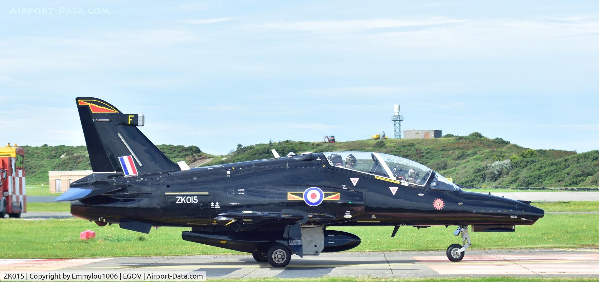 ZK015, 2008 British Aerospace Hawk T2 C/N RT006/1244, sitting on top of the van roof