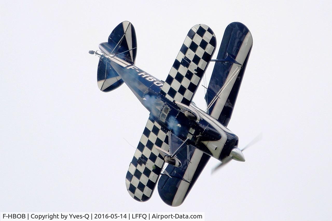 F-HBOB, 1983 Aviat Pitts S-2B Special C/N 5289, Aviat Pitts S-2B, On display, La Ferté-Alais Airfield (LFFQ) Air Show 2016
