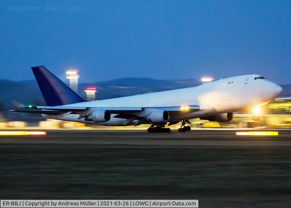 ER-BBJ, 1998 Boeing 747-412F/SCD C/N 26558, Takeoff to Brussels.