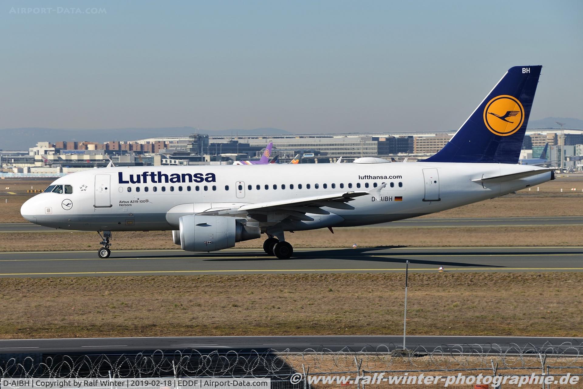 D-AIBH, 2012 Airbus A319-112 C/N 5239, Airbus A319-112 - LH DLH Lufthansa 'Herborn' - 5239 - D-AIBH - 18.02.2019 - FRA