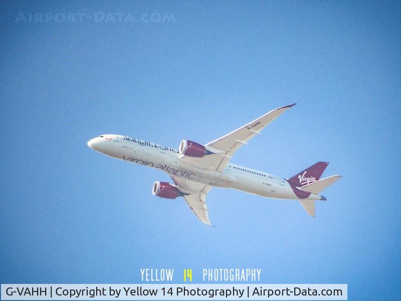 G-VAHH, 2014 Boeing 787-9 Dreamliner C/N 37967, Virgin Atlantic G-VAHH (Dream Girl) flying over my house on route to Heathrow.