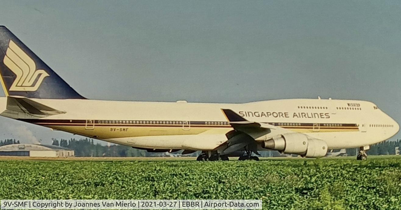 9V-SMF, 1990 Boeing 747-412 C/N 24066, scan from slide