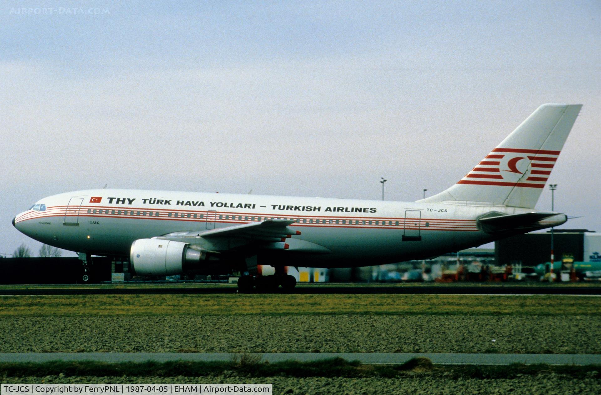 TC-JCS, 1986 Airbus A310-203 C/N 389, Take-off of Turkish A310