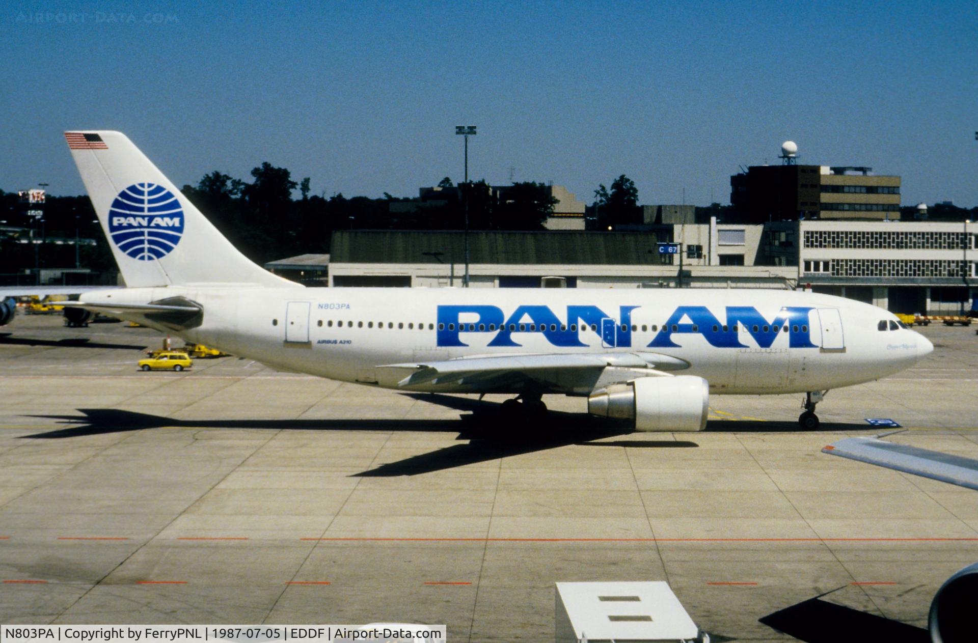 N803PA, 1985 Airbus A310-222 C/N 343, PanAm A310