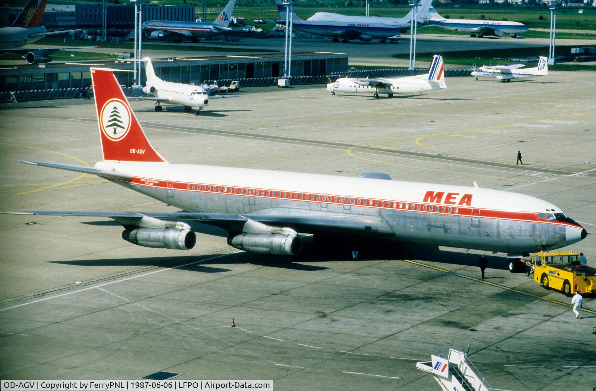 OD-AGV, 1968 Boeing 707-347C C/N 19967, MEA B707