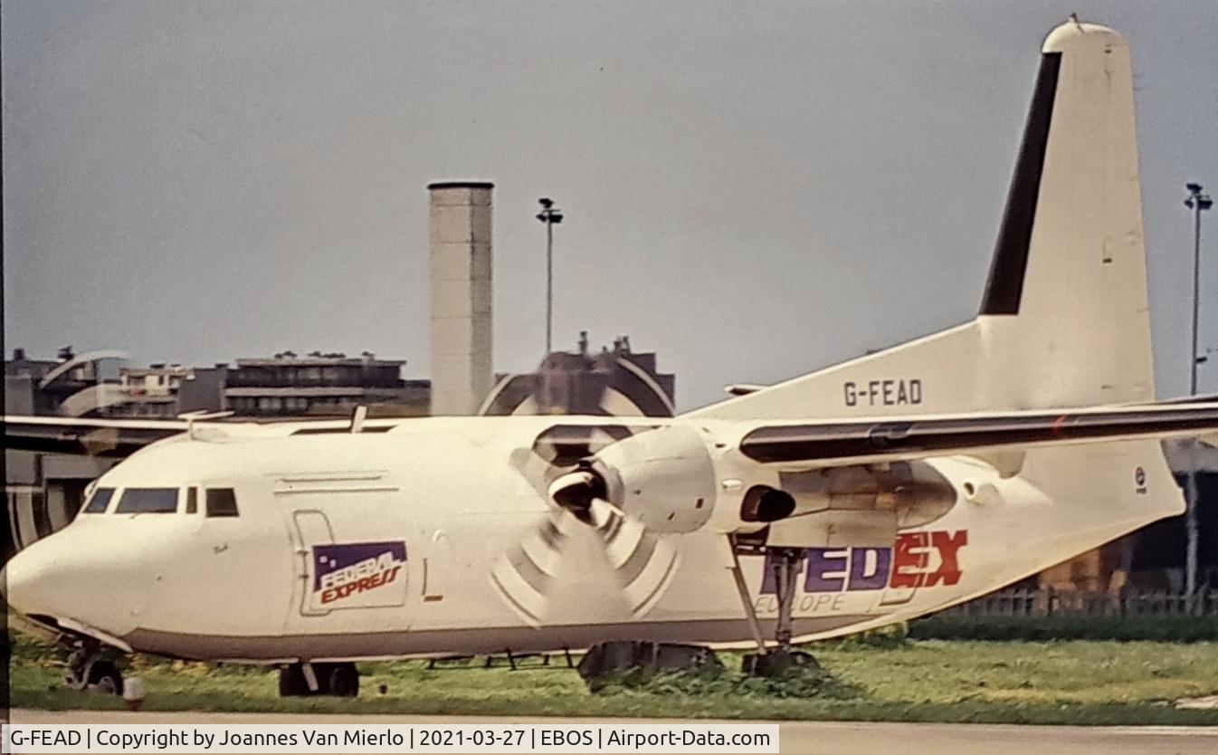 G-FEAD, 1968 Fokker F.27-600 Friendship C/N 10387, scan from slide