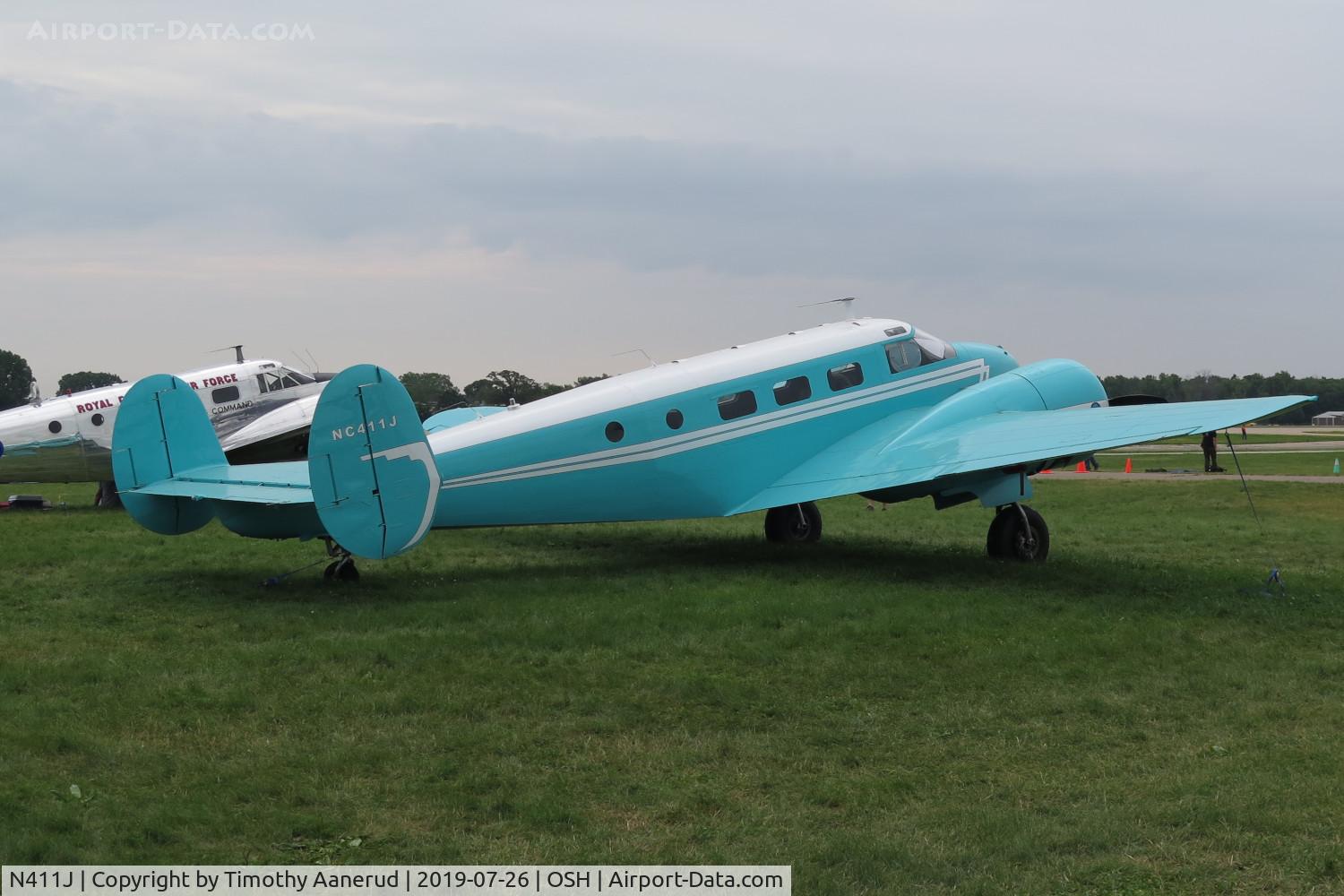 N411J, 1953 Beech D18S C/N A-967, 1953 Beech D18S, c/n: A-967, AirVenture 2019