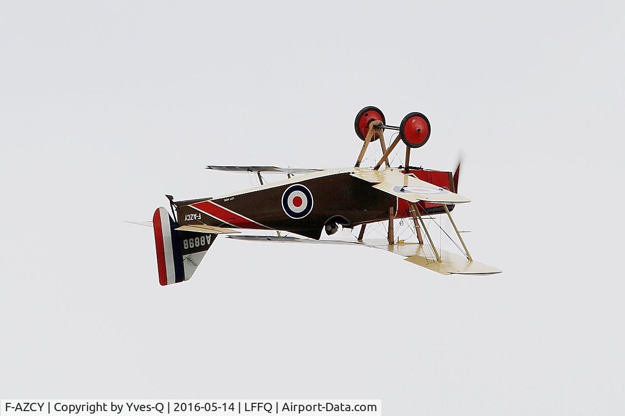 F-AZCY, Royal Aircraft Factory SE-5A Replica C/N 03, Royal Aircraft Factory SE-5, On display, La Ferté-Alais Airfield (LFFQ) Air Show 2016
