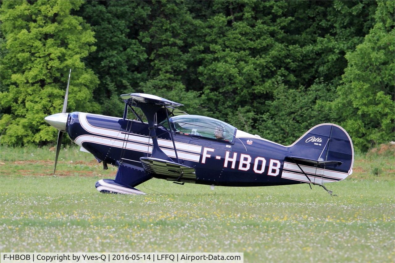 F-HBOB, 1983 Aviat Pitts S-2B Special C/N 5289, Aviat Pitts S-2B Special, Taxiing rwy 28, La Ferté-Alais (LFFQ) Air show 2016