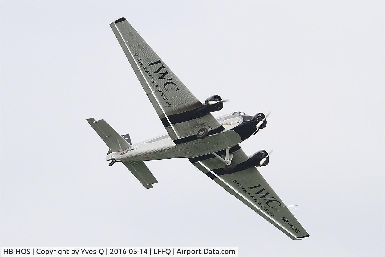 HB-HOS, 1939 Junkers Ju-52/3m g4e C/N 6580, Junkers Ju-52-3m g4e, On display, La Ferté-Alais airfield (LFFQ) Air show 2016