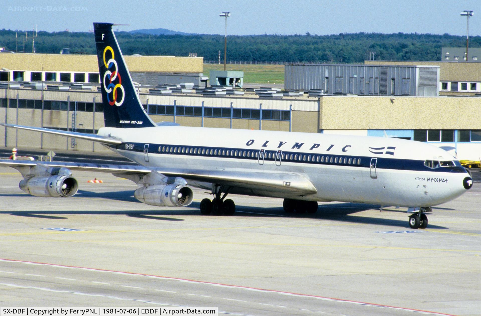 SX-DBF, 1969 Boeing 707-384B C/N 20036, Olympic B707