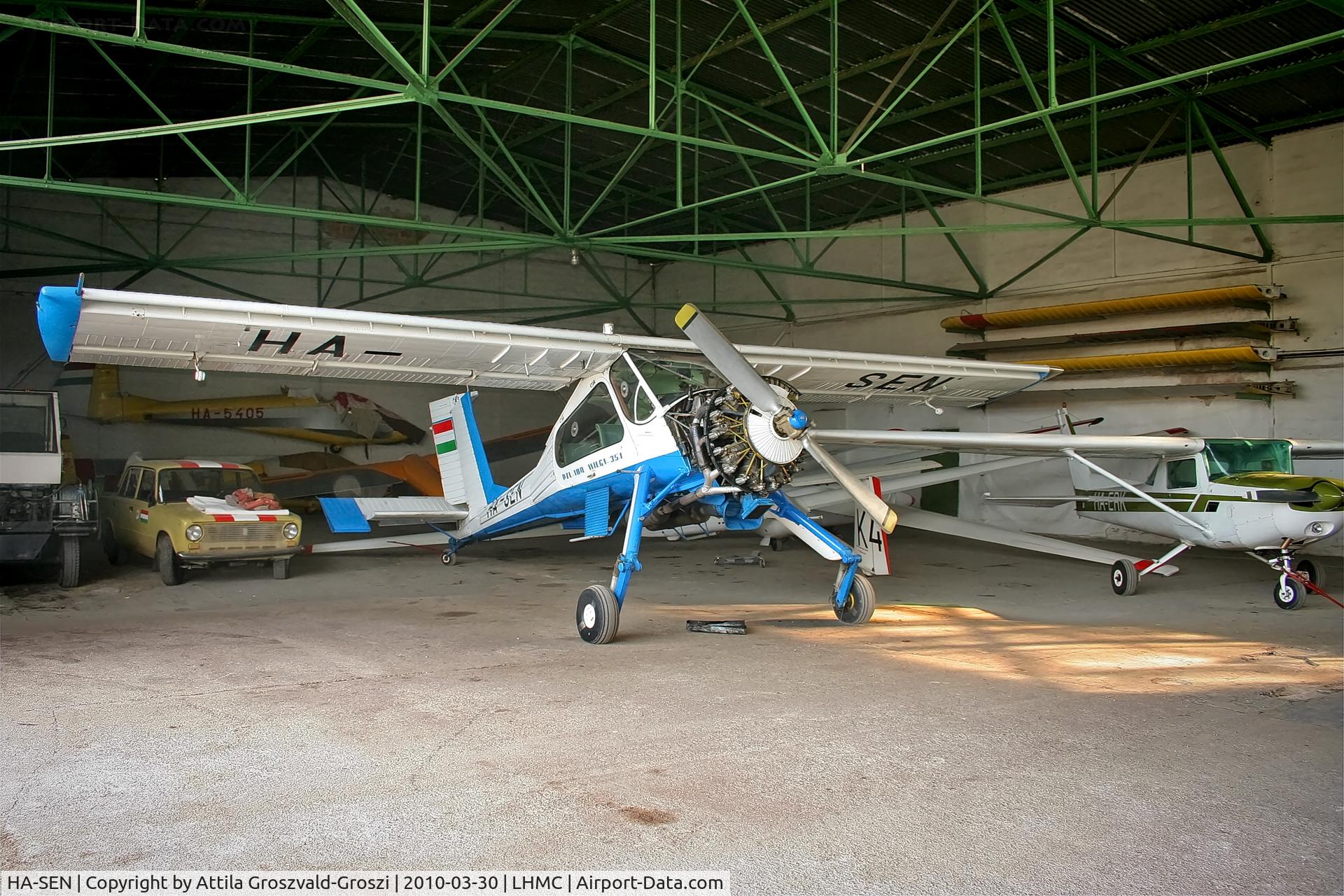 HA-SEN, 1988 PZL-Okecie PZL-104 Wilga 35A C/N 19880866, LHMC - Miskolc Airport, Hungary