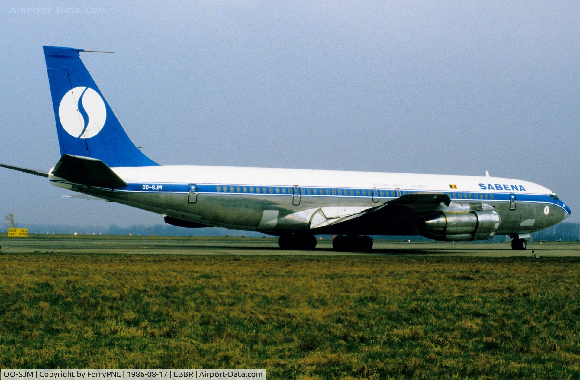 OO-SJM, 1969 Boeing 707-329C(TCA) C/N 20198, Sabena B707 about to take-pff