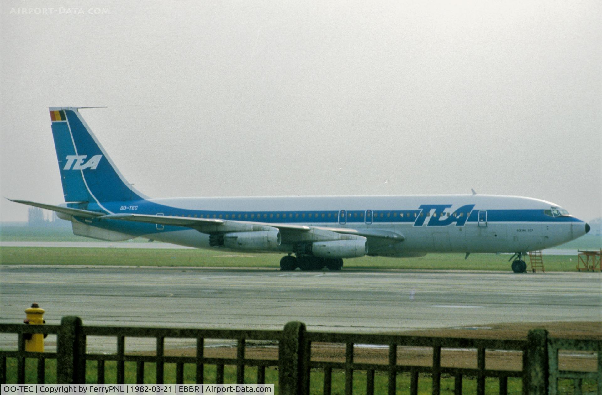 OO-TEC, 1959 Boeing 707-131 C/N 17659, TEA B707 put aside in BRU waiting to be scrapped