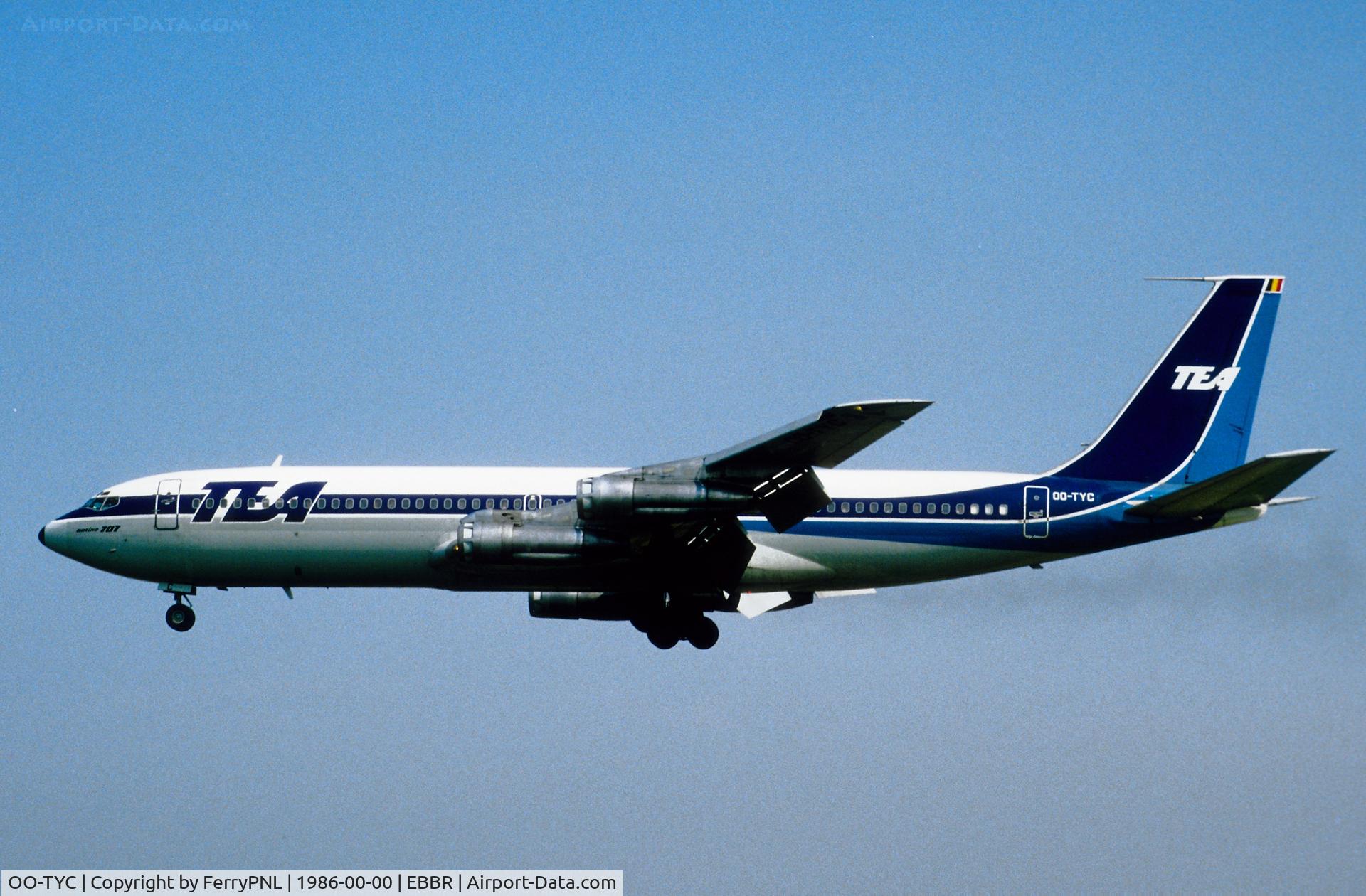 OO-TYC, 1967 Boeing 707-328B C/N 19291, Arrival of TEA B707