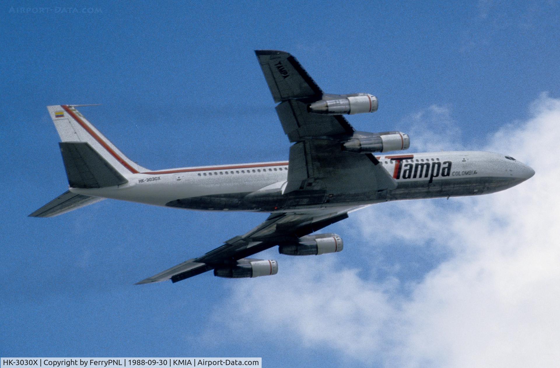 HK-3030X, 1965 Boeing 707-338C C/N 18808, Tampa B707 taking-off