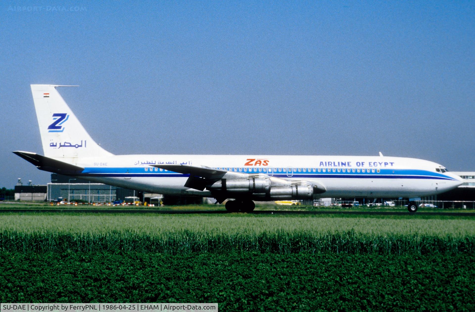 SU-DAE, 1967 Boeing 707-338C C/N 19622, Arrival of ZAS B707