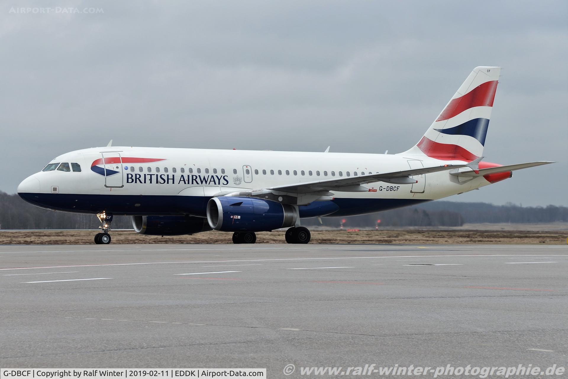 G-DBCF, 2005 Airbus A319-131 C/N 2466, Airbus A319-131 - BA BAW British Airways - 2466 - G-DBCF - 11.02.2019 - CGN