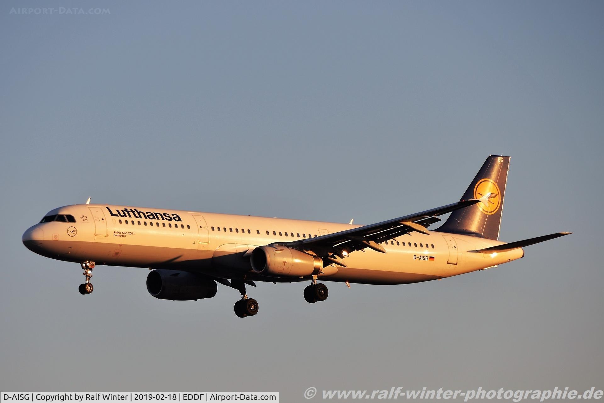 D-AISG, 2000 Airbus A321-231 C/N 1273, Airbus A321-231 - LH DLH Lufthansa 'Dormagen' - 1273 - D-AISG - 18.02.2019 - FRA