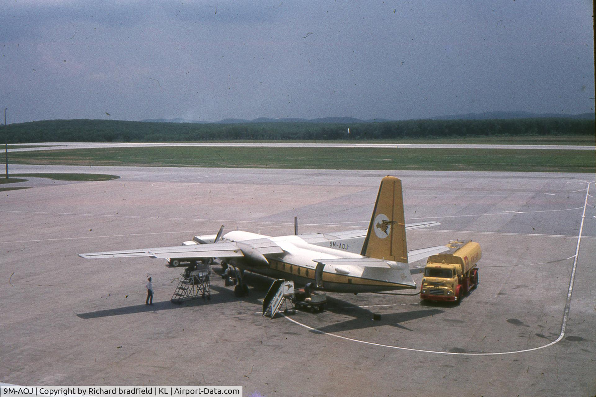 9M-AOJ, 1965 Fokker F-27-200 Friendship C/N 10293, Taken at original KL international airport sometime in 1966