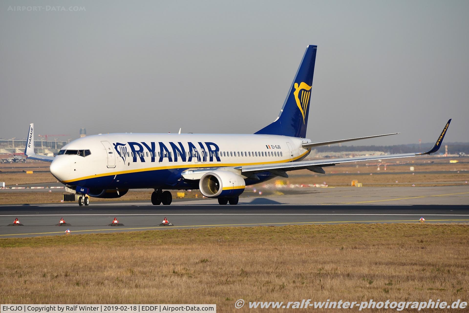 EI-GJO, 2018 Boeing 737-800 C/N 44833, Boeing 737-8AS(W) - FR RYR Ryanair - 44833 - EI-GJO - 18.02.2019 - FRA