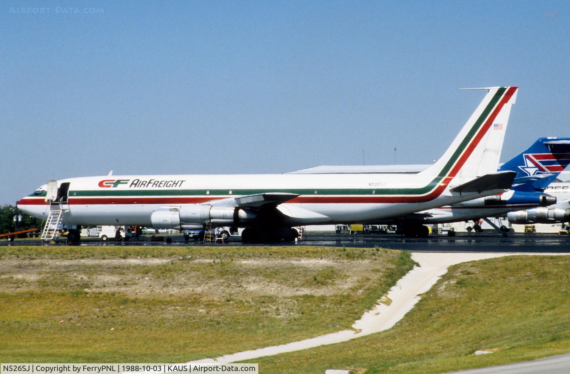 N526SJ, 1967 Boeing 707-338C (E-8C) C/N 19621, CF Airfreight B707