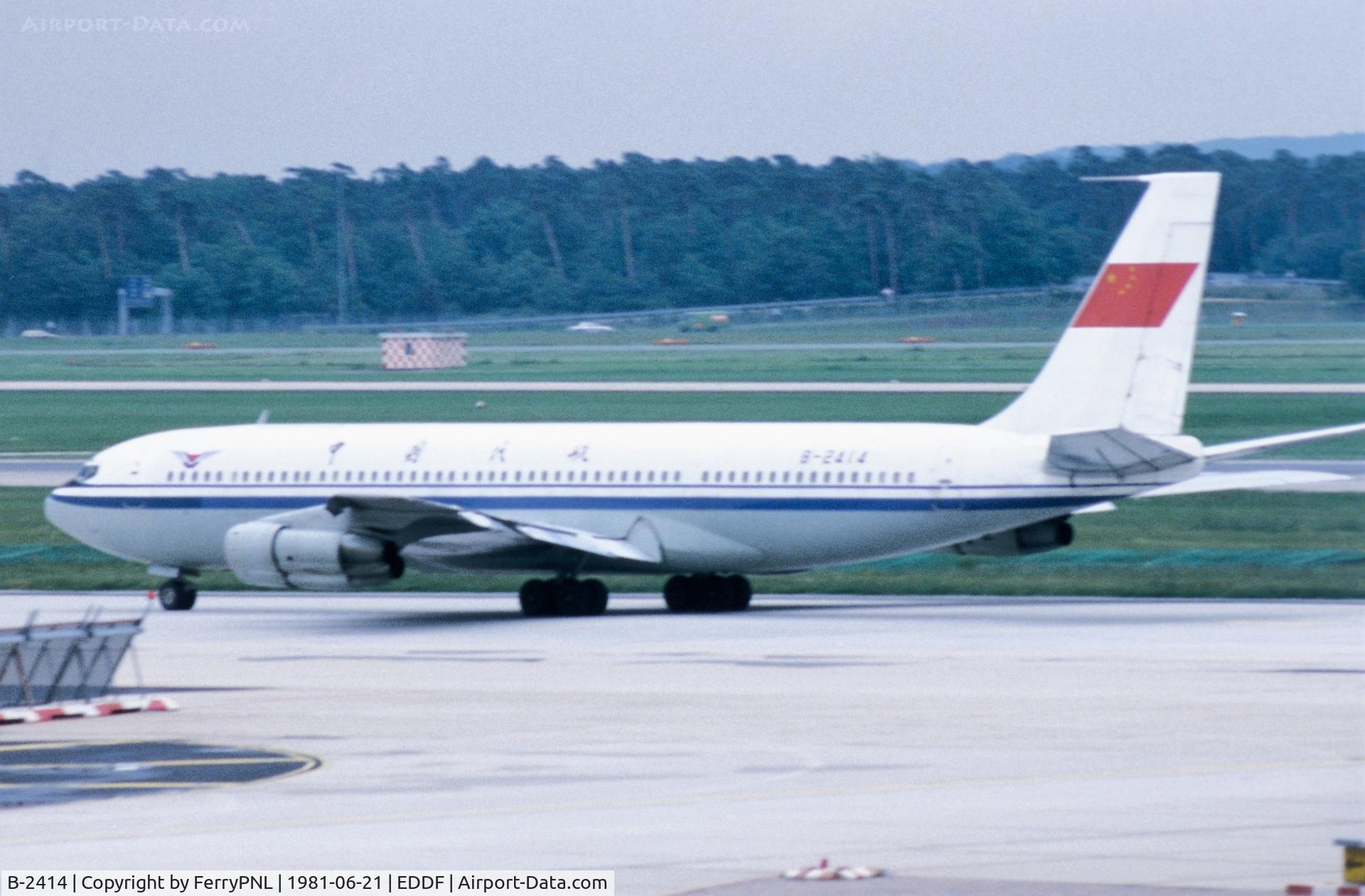 B-2414, 1973 Boeing 707-3J6C C/N 20720, CAAC B707
