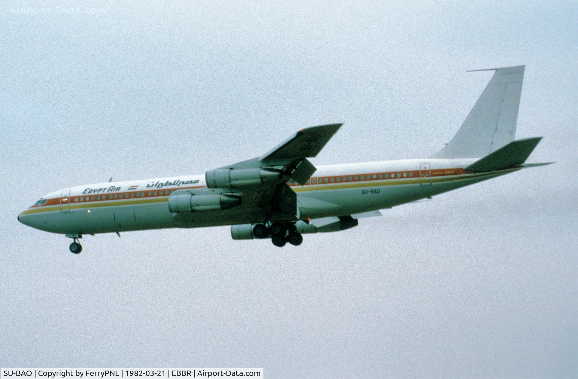 SU-BAO, 1968 Boeing 707-351C C/N 19775, Arrival of Egyptair B707